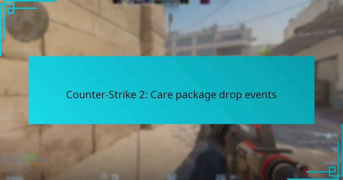 Counter-Strike 2: Care package drop events