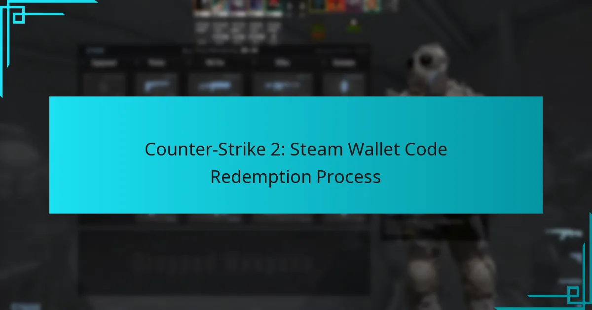 Counter-Strike 2: Steam Wallet Code Redemption Process