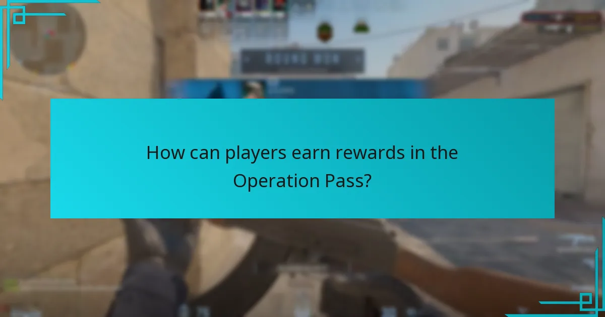 How can players earn rewards in the Operation Pass?