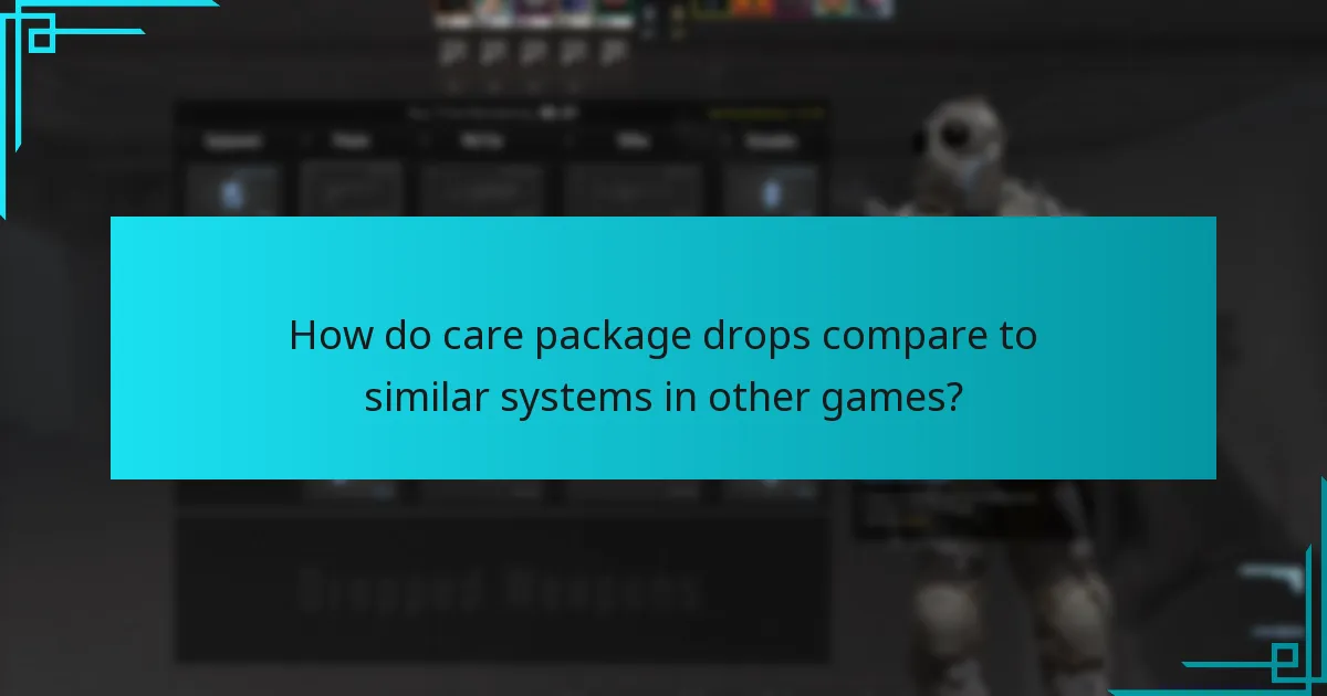 How has the care package drop system evolved in Counter-Strike 2?