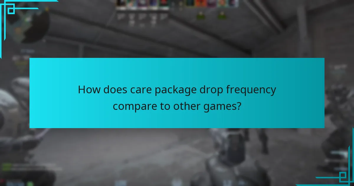 What recent updates have affected care package drops?