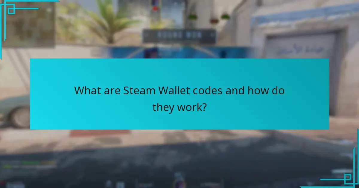 What are Steam Wallet codes and how do they work?