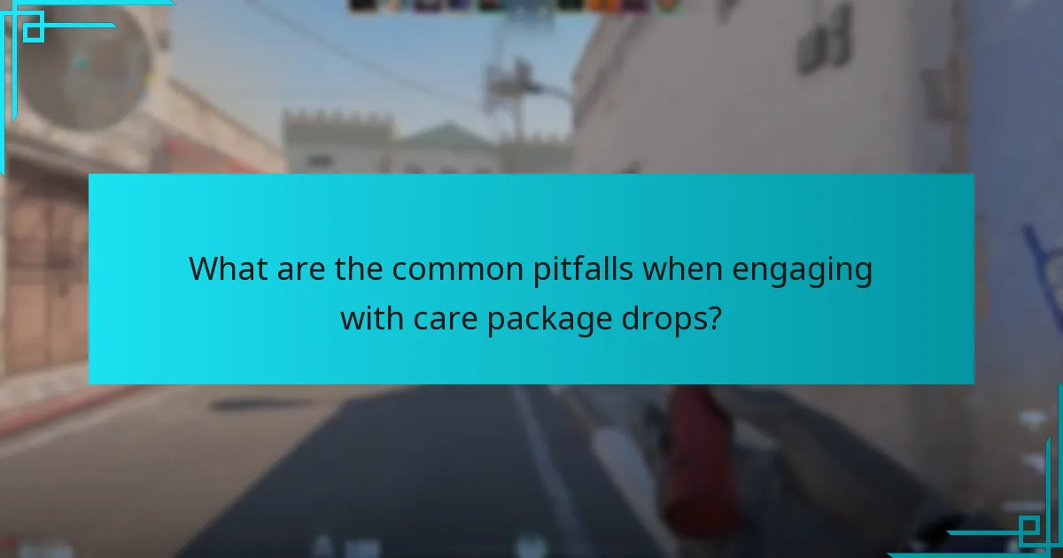 What visual aids can help understand care package drops?