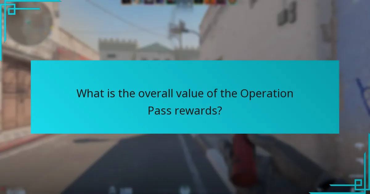 What is the overall value of the Operation Pass rewards?